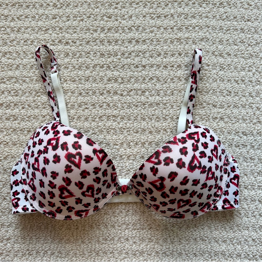 Pink Cheetah Print Bra